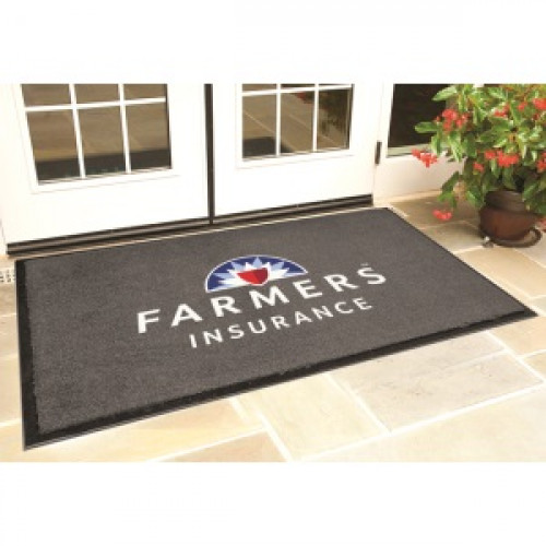 2'x3' Gray Carpet Floor Mat