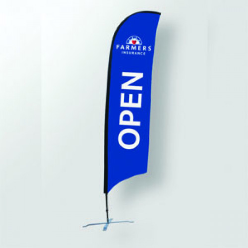 Double Sided Feather Flag - OPEN
