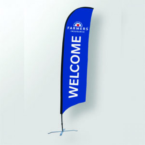 Double Sided Feather Flag - WELCOME