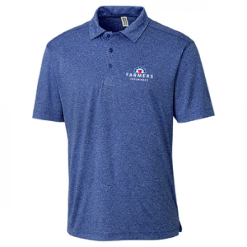 Men's Blue Heather Polo