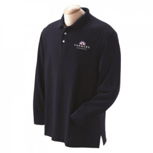 Mens Long Sleeve Polo Shirt