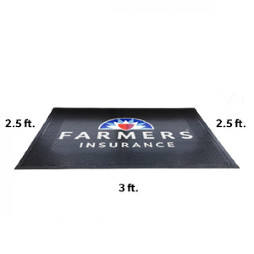 2.5h x 3w High Traffic Indoor/Outdoor Mat