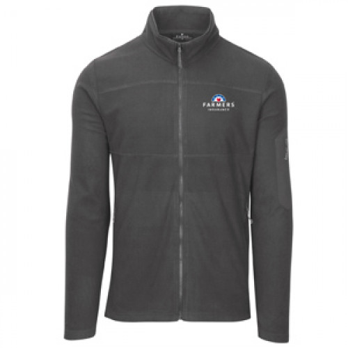 Mens Charcoal Thermo-Fleece Jacket - CLOSEOUT