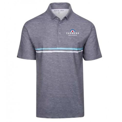 Haus of Grey Striped Polo - CLOSEOUT