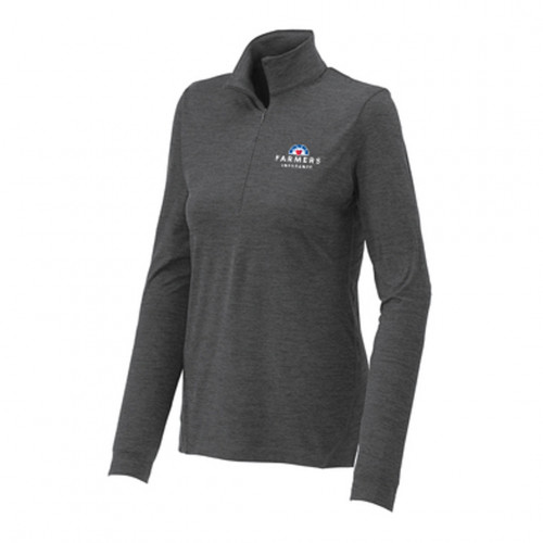 Women's Sport Tek 1/5 Sleeve Half Zip