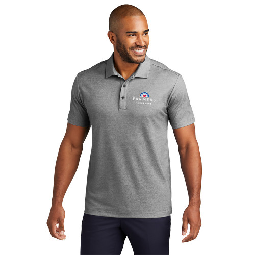 Men's Fine Pique Blend Polo - Light Grey