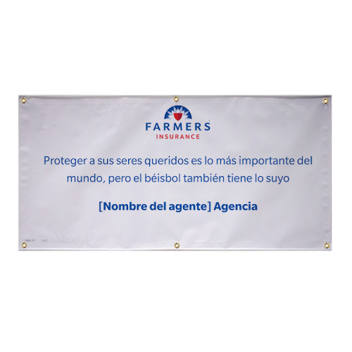 Custom Life Insurance Baseball Banner – V1 Spanish
