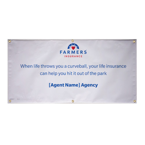 Custom Life Insurance Baseball Banner – V2 English