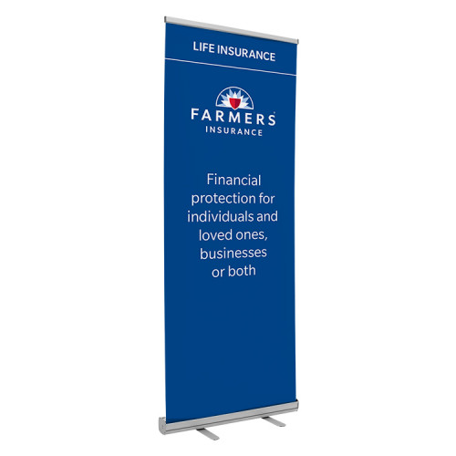 Farmers Life Insurance Retractable Banner - ENGLISH