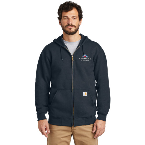 Carhartt Hooded Zip Sweatshirt - Navy