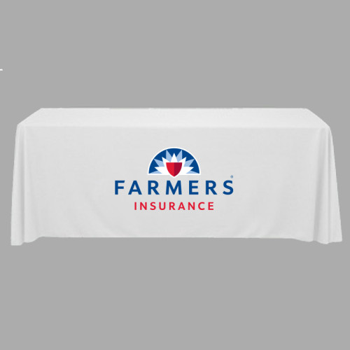 6' White Tradeshow Tablecloth